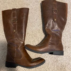 Size 9.5 Women’s Brown Boots Wide Calf